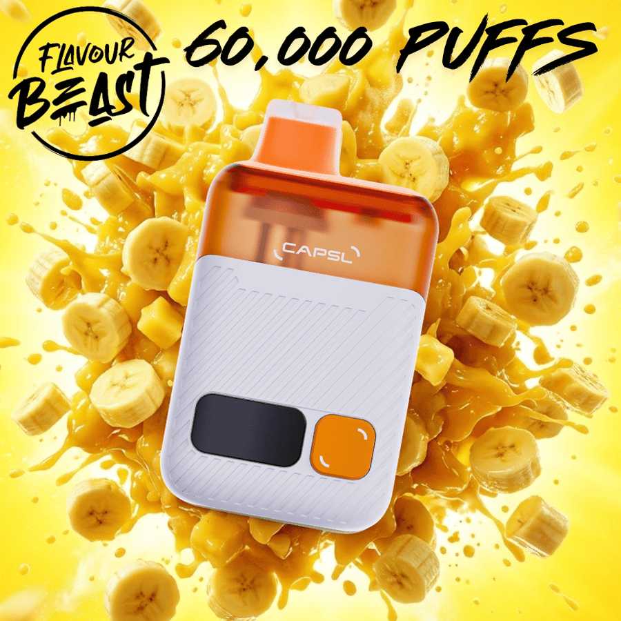 Flavour Beast CAPSL AFX17 60K Disposable Vape-Banana Ice Airdrie Vape SuperStore and Bong Shop Alberta Canada