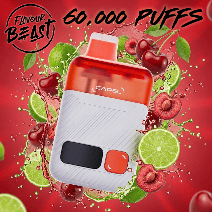 Flavour Beast CAPSL AFX17 60K Disposable Vape-Frizzy Cherry Lime Airdrie Vape SuperStore and Bong Shop Alberta Canada