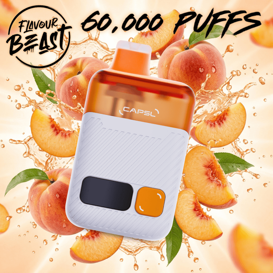 Flavour Beast CAPSL AFX17 60K Disposable Vape-Juicy Peach Airdrie Vape SuperStore and Bong Shop Alberta Canada