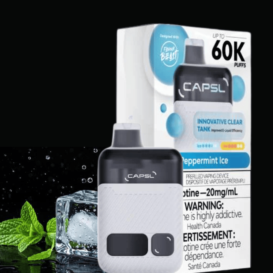 Flavour Beast CAPSL AFX17 60K Disposable Vape-Peppermint Ice Airdrie Vape SuperStore and Bong Shop Alberta Canada