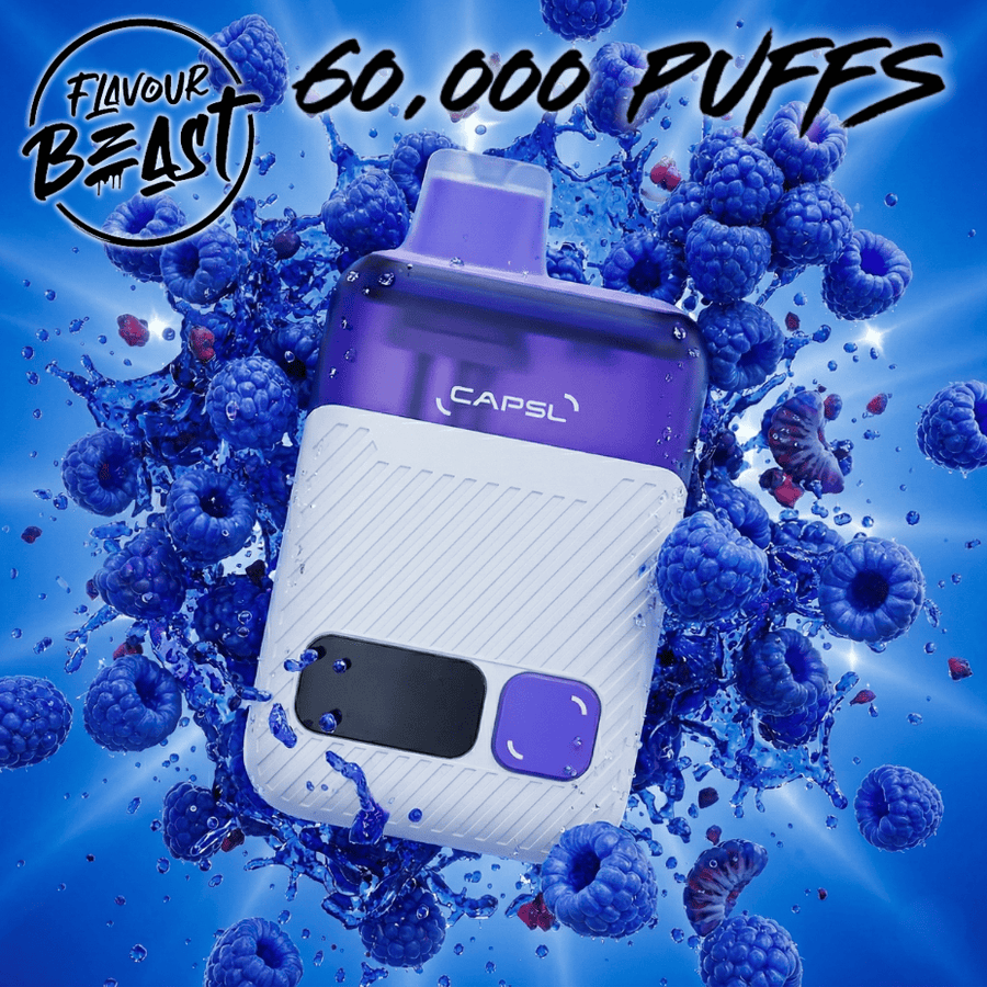 Flavour Beast CAPSL AFX17 60K Disposable Vape-S. Blue Razz Airdrie Vape SuperStore and Bong Shop Alberta Canada