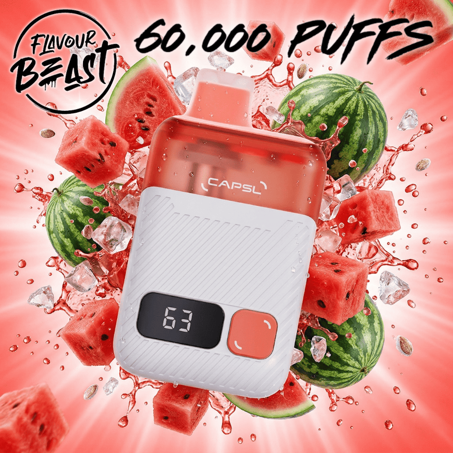 Flavour Beast CAPSL AFX17 60K Disposable Vape-Watermelon Ice Airdrie Vape SuperStore and Bong Shop Alberta Canada