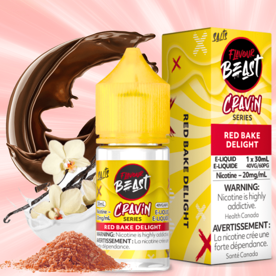 Flavour Beast Cravin' Salts-Red Bake Delight 20mg / 30mL Airdrie Vape SuperStore and Bong Shop Alberta Canada