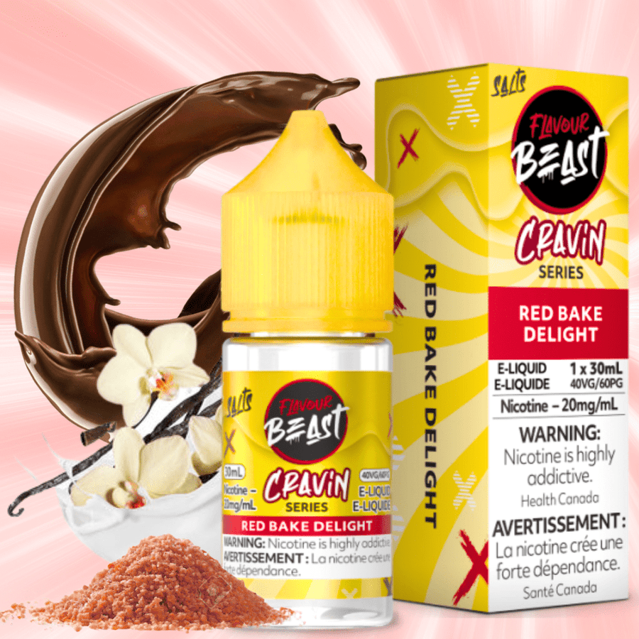 Flavour Beast Cravin' Salts-Red Bake Delight 20mg / 30mL Airdrie Vape SuperStore and Bong Shop Alberta Canada