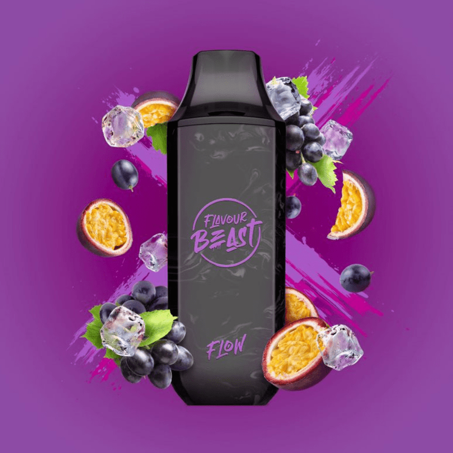 Flavour Beast Disposable Vape-Groovy Grape Passionfruit Iced 4000 Puffs / 20mg Airdrie Vape SuperStore and Bong Shop Alberta Canada