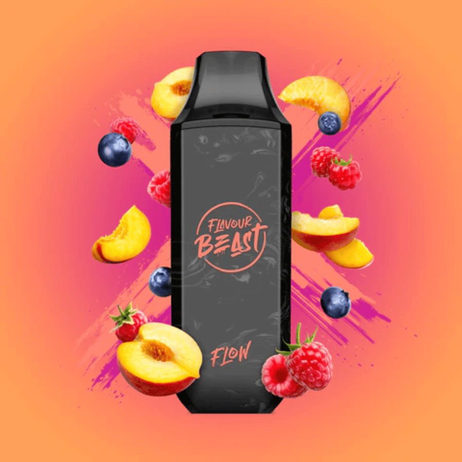 Flavour Beast Flavour Beast Flow Rechargeable Disposable-Packin Peach Berry 4000 Puffs / 20mg Flavour Beast Disposable-Packin Peach Berry-Airdrie Vape SuperStore AB