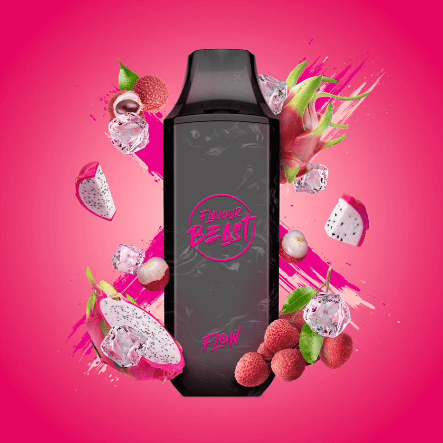 Flavour Beast Flow Disposable Vape-Dragonfruit Lychee Iced 4000 Puffs / 20mg Airdrie Vape SuperStore and Bong Shop Alberta Canada