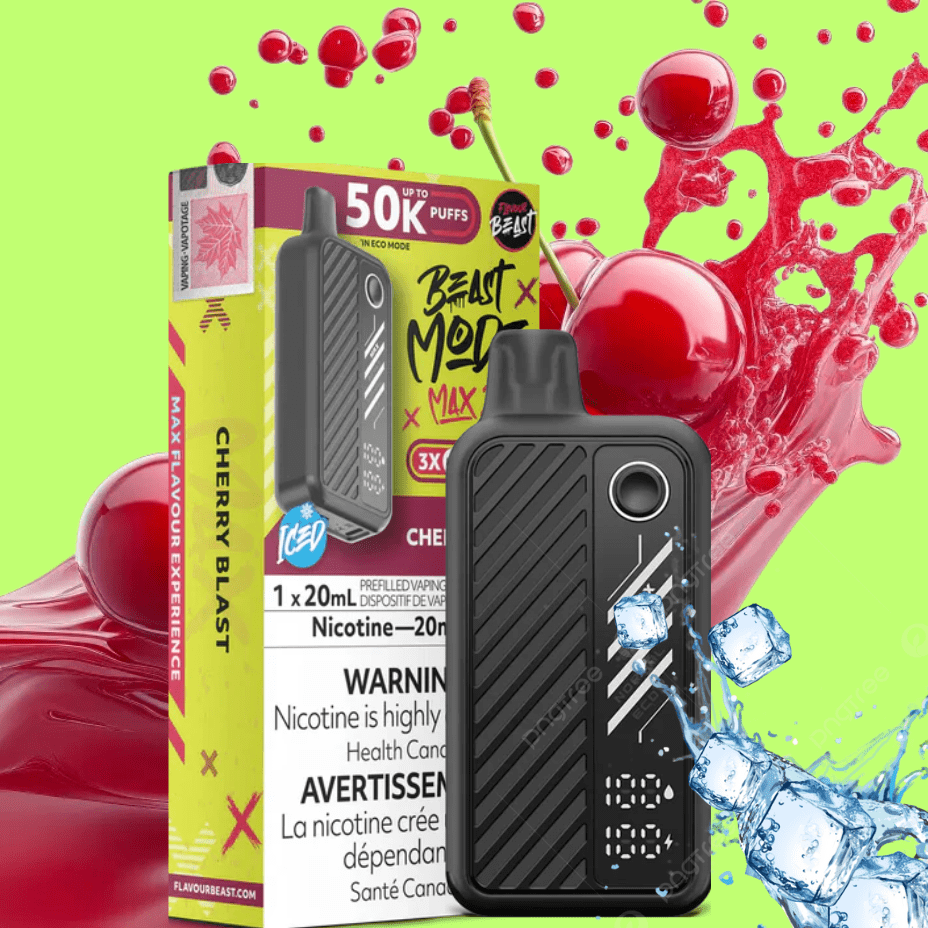 Flavour Beast Beast Mode Max 2 50K Disposable Vape - Cherry Blast - Airdrie Vape SuperStore & Bong Shop Flavour Beast Beast Mode Max 2 50K Disposable Vape - Cherry Blast - Airdrie Vape SuperStore & Bong Shop