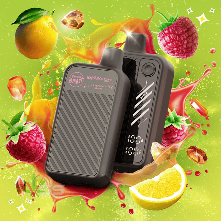 Flavour Beast Mode Max 2 50k Disposable Vape Gushin S. Raspberry Lemon Airdrie Vape SuperStore and Bong Shop Alberta Canada