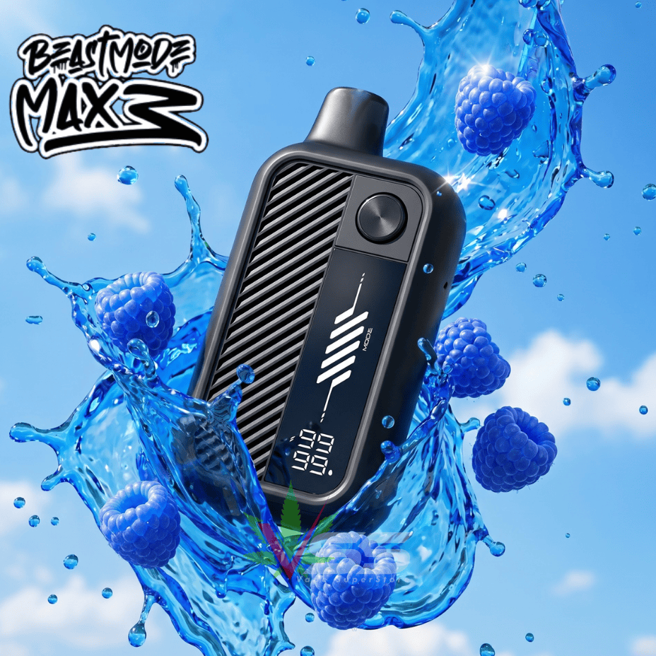 Flavour Beast Mode Max 3 60K Disposable Vape - Bomb Blue Razz 20mg / 60000 Puffs Airdrie Vape SuperStore and Bong Shop Alberta Canada