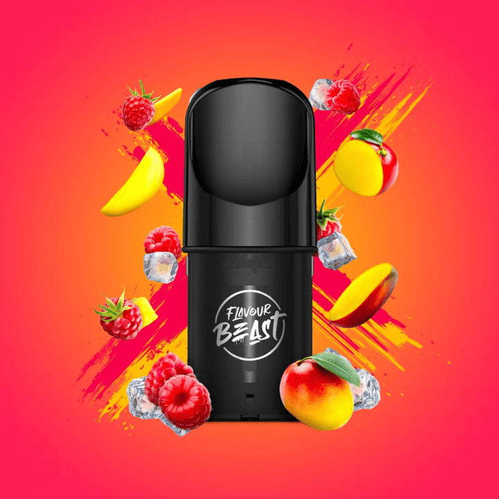 Flavour Beast Pods Ragin' Razz Mango (S-Compatible) 20mg / 3 x 2ml Airdrie Vape SuperStore and Bong Shop Alberta Canada