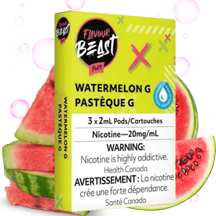 Flavour Beast Pods Watermelon G (S-Compatible) 20mg Airdrie Vape SuperStore and Bong Shop Alberta Canada
