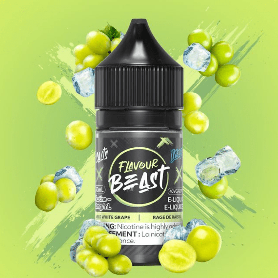 Flavour Beast Salts Wild White Grape Iced Salts by Flavour Beast E-Liquid 30ml / 20mg Wild White Grape Iced Salts by Flavour Beast E-Liquid-Vape SuperStore