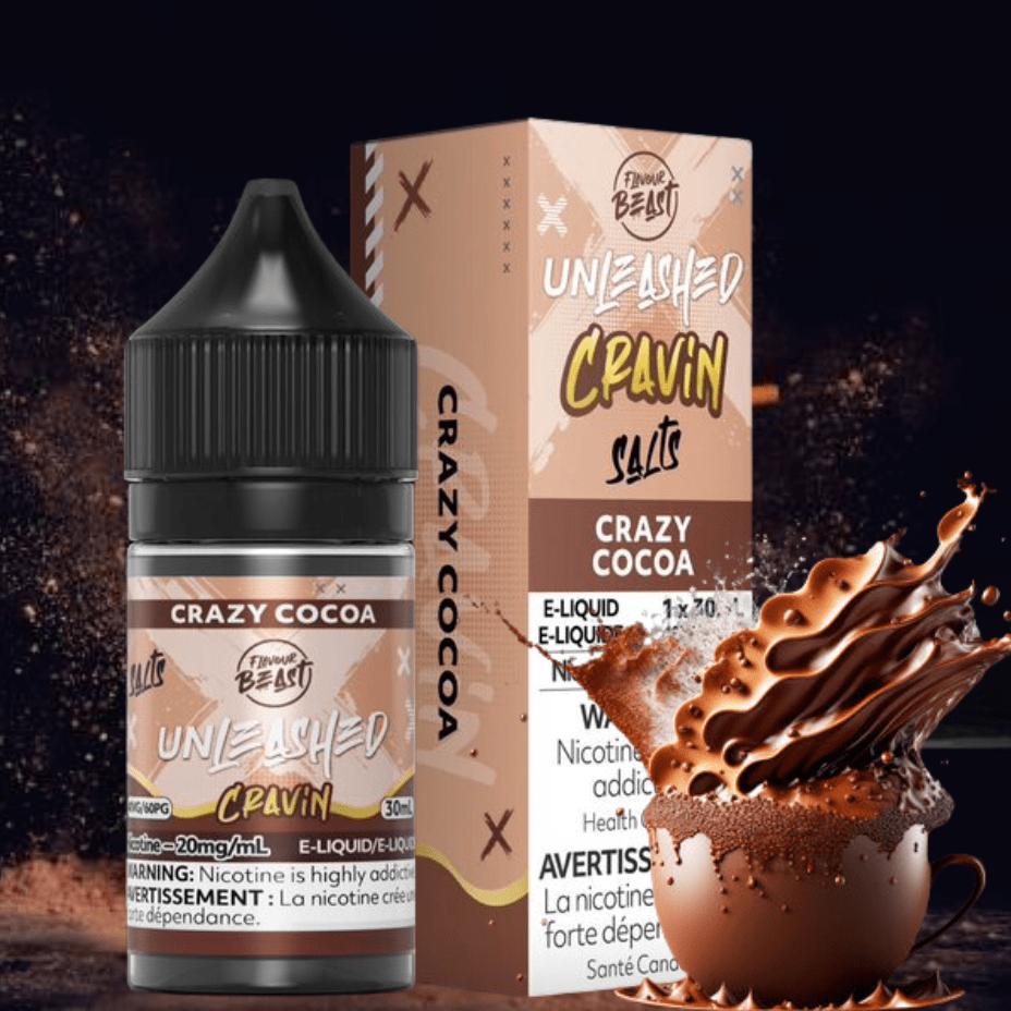 Weirdest Vape Flavors Flavour Beast Unleashed Cravin Salts-Crazy Cocoa in Alberta Crazy Carts Flavored Vapes - Weirdest Vape Flavors Flavour Beast Unleashed Cravin Salts-Crazy Cocoa in Alberta Crazy Carts Flavored Vapes -