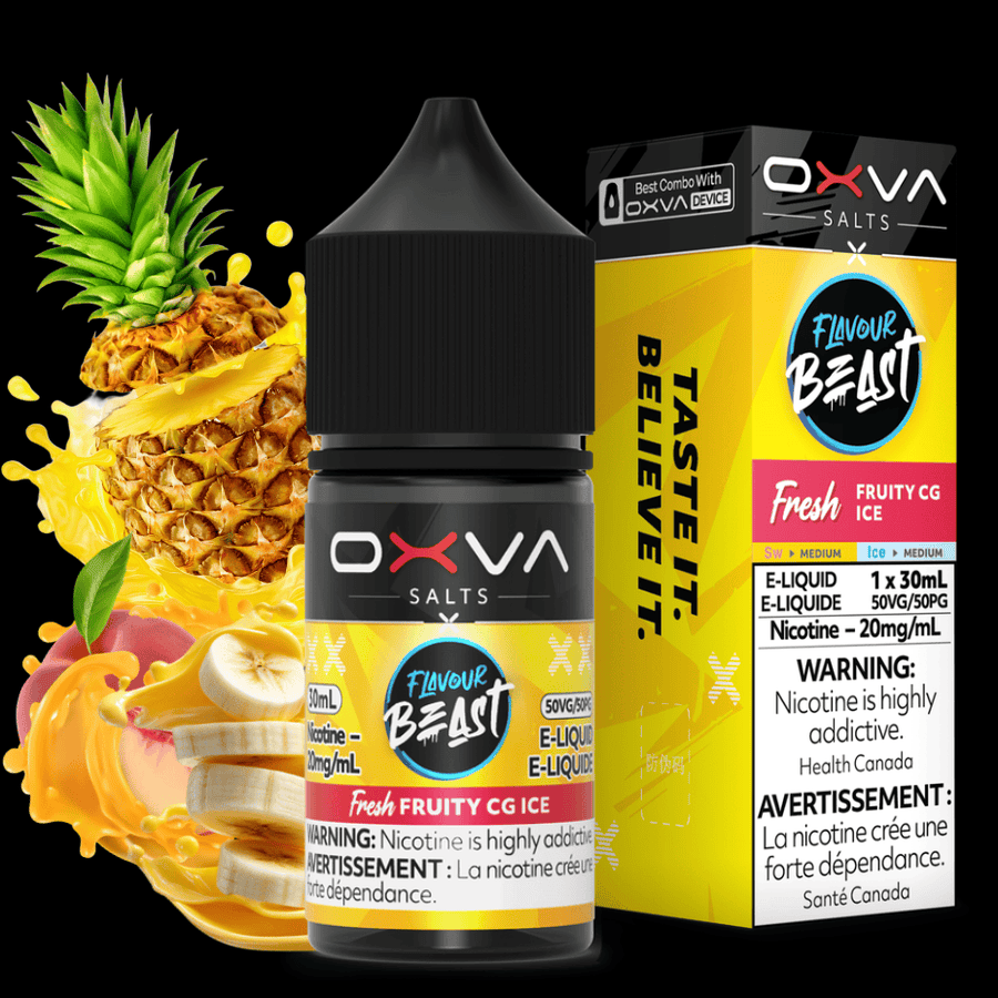 Flavour Beast x OXVA E-Liquid - Fresh Fruity CG Ice Salt 30mL / 20mg Airdrie Vape SuperStore and Bong Shop Alberta Canada