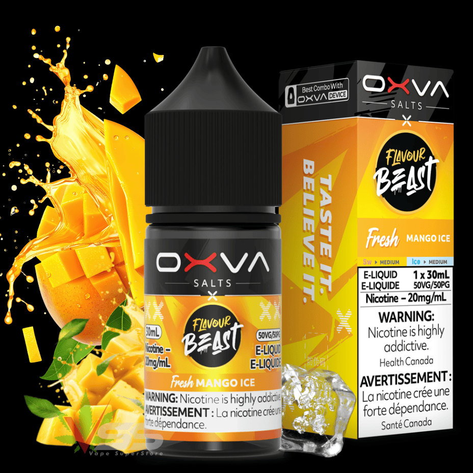 Flavour Beast x OXVA E-Liquid - Fresh Mango Ice 30mL / 20mg Airdrie Vape SuperStore and Bong Shop Alberta Canada