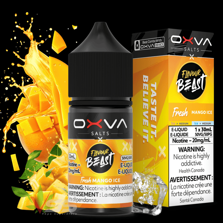 Flavour Beast x OXVA E-Liquid - Fresh Mango Ice 30mL / 20mg Airdrie Vape SuperStore and Bong Shop Alberta Canada