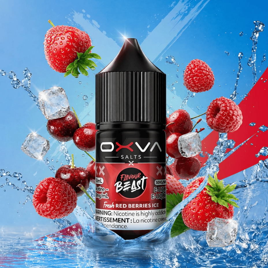 Flavour Beast x OXVA E-Liquid - Fresh Red Berries Ice 30mL / 20mg Airdrie Vape SuperStore and Bong Shop Alberta Canada