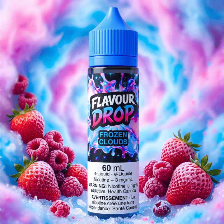 Flavour Drop E-Liquid - Frozen Clouds 60ml / 6mg Airdrie Vape SuperStore and Bong Shop Alberta Canada