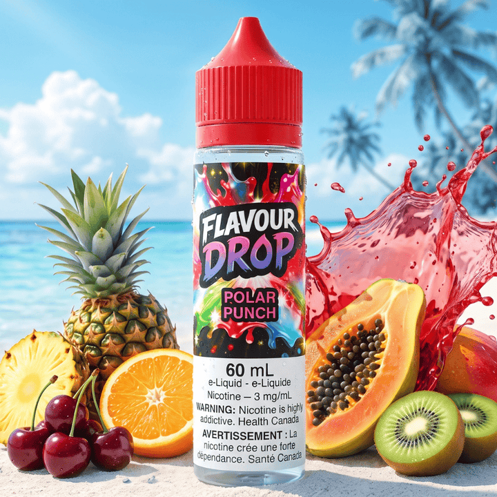 Flavour Drop E-Liquid - Polar Punch 60ml / 3mg Airdrie Vape SuperStore and Bong Shop Alberta Canada