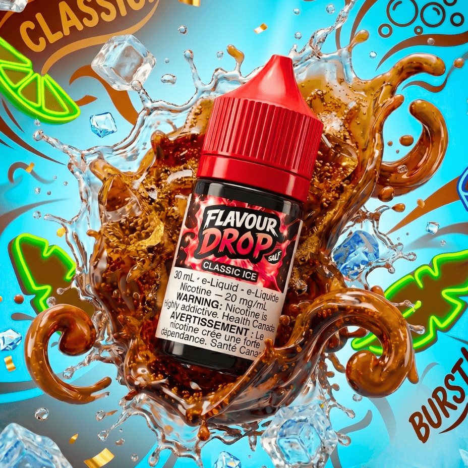 Flavour Drop Salts - Classic Ice 30mL / 20mg Airdrie Vape SuperStore and Bong Shop Alberta Canada