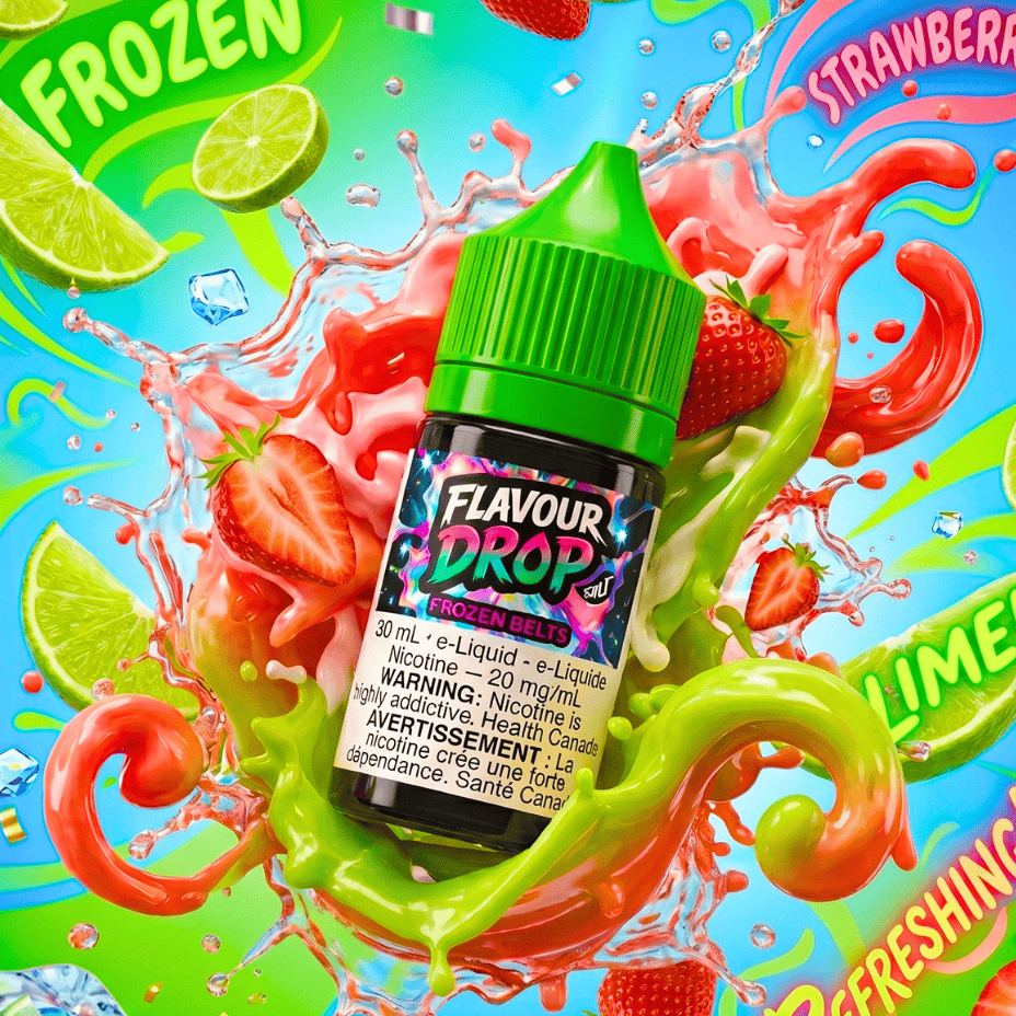 Flavour Drop Salts - Frozen Belts 30mL / 20mg Airdrie Vape SuperStore and Bong Shop Alberta Canada