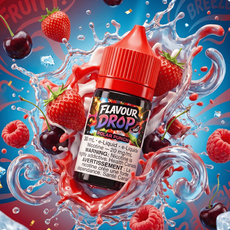 Flavour Drop Salts - Polar Punch 30mL / 20mg Airdrie Vape SuperStore and Bong Shop Alberta Canada