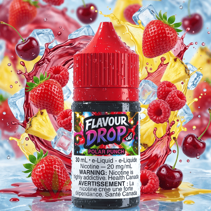 Flavour Drop Salts - Polar Punch 30mL / 20mg Airdrie Vape SuperStore and Bong Shop Alberta Canada