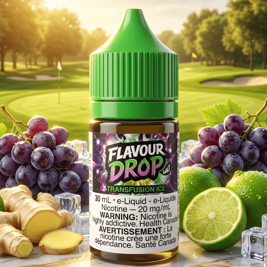 Flavour Drop Salts - Transfusion Ice 30mL / 20mg Airdrie Vape SuperStore and Bong Shop Alberta Canada