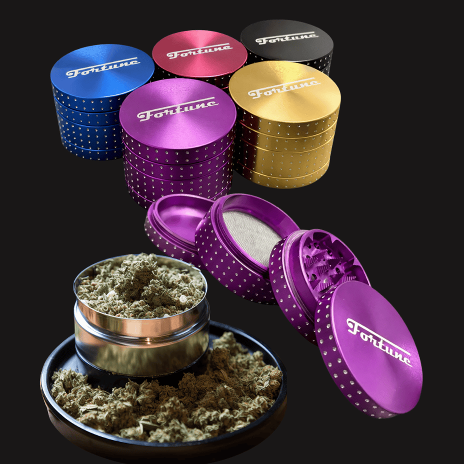Fortune Weed Grinder 62mm Aluminum 4 piece Airdrie Vape SuperStore and Bong Shop Alberta Canada