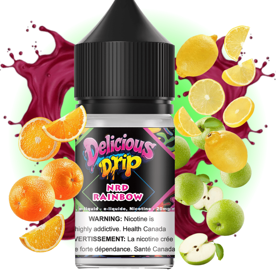 Gcore Delicious Drip Salt-NRD Rainbow 30ml / 20mg Airdrie Vape SuperStore and Bong Shop Alberta Canada