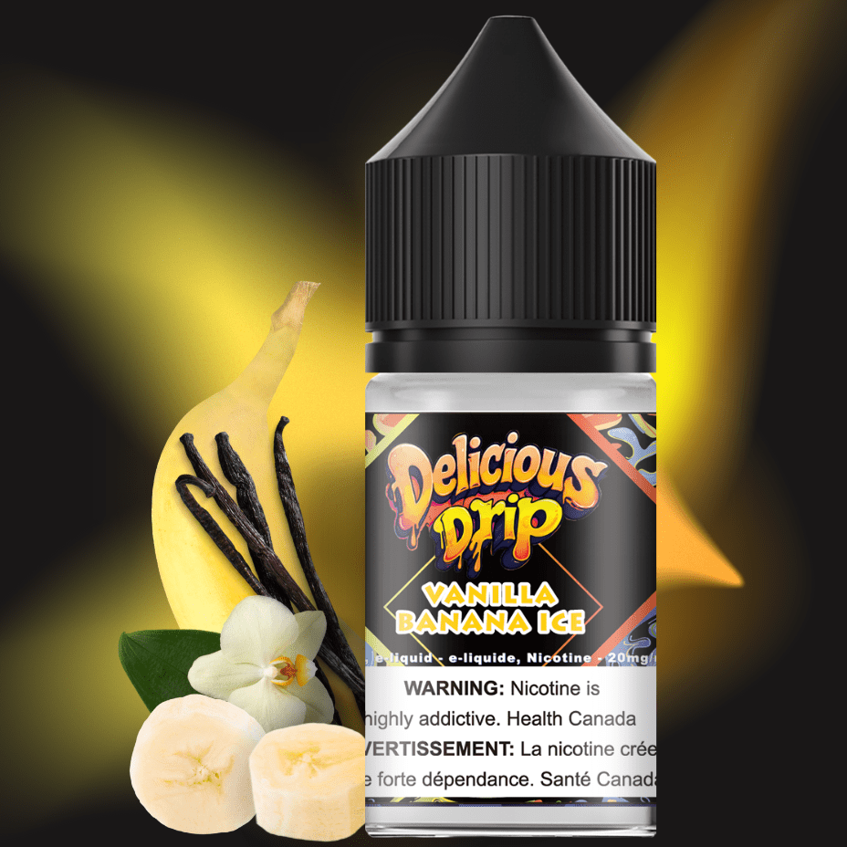 Gcore Delicious Drip Salt-Vanilla Banana 30ml / 20mg Airdrie Vape SuperStore and Bong Shop Alberta Canada