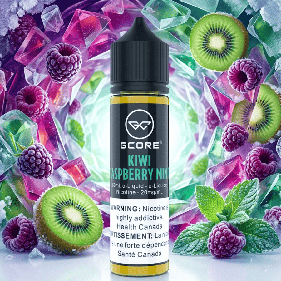 GCORE Salt - Kiwi Raspberry Mint 60mL 60mL / 20mg Airdrie Vape SuperStore and Bong Shop Alberta Canada