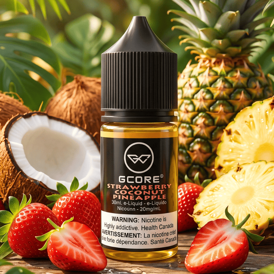 GCORE Salt - Strawberry Coconut Pineapple 20mg / 30ml Airdrie Vape SuperStore and Bong Shop Alberta Canada