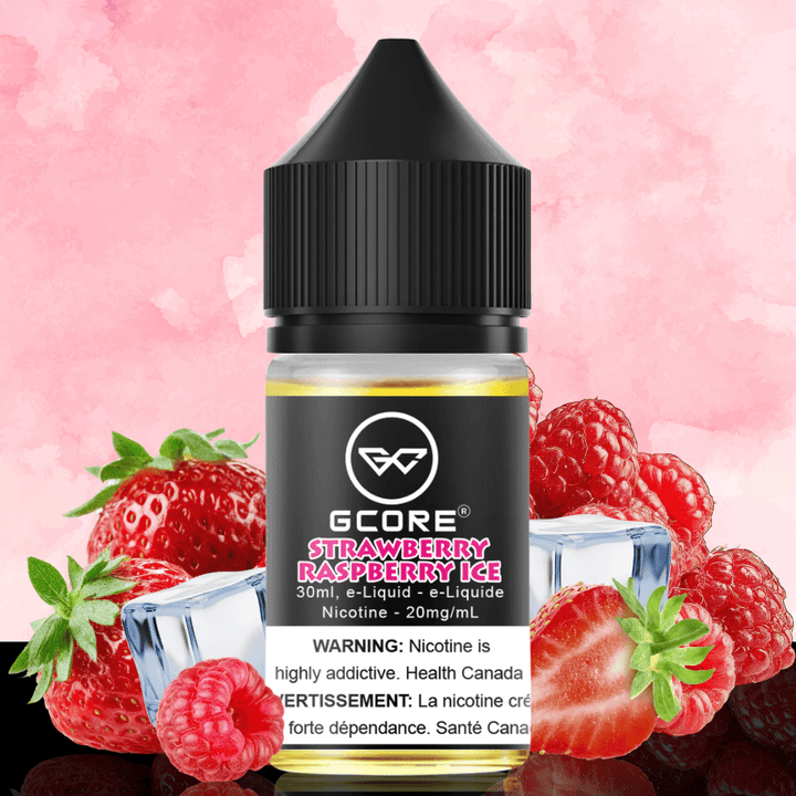 GCORE Salt - Strawberry Raspberry Ice 30mL 20mg / 30ml Airdrie Vape SuperStore and Bong Shop Alberta Canada