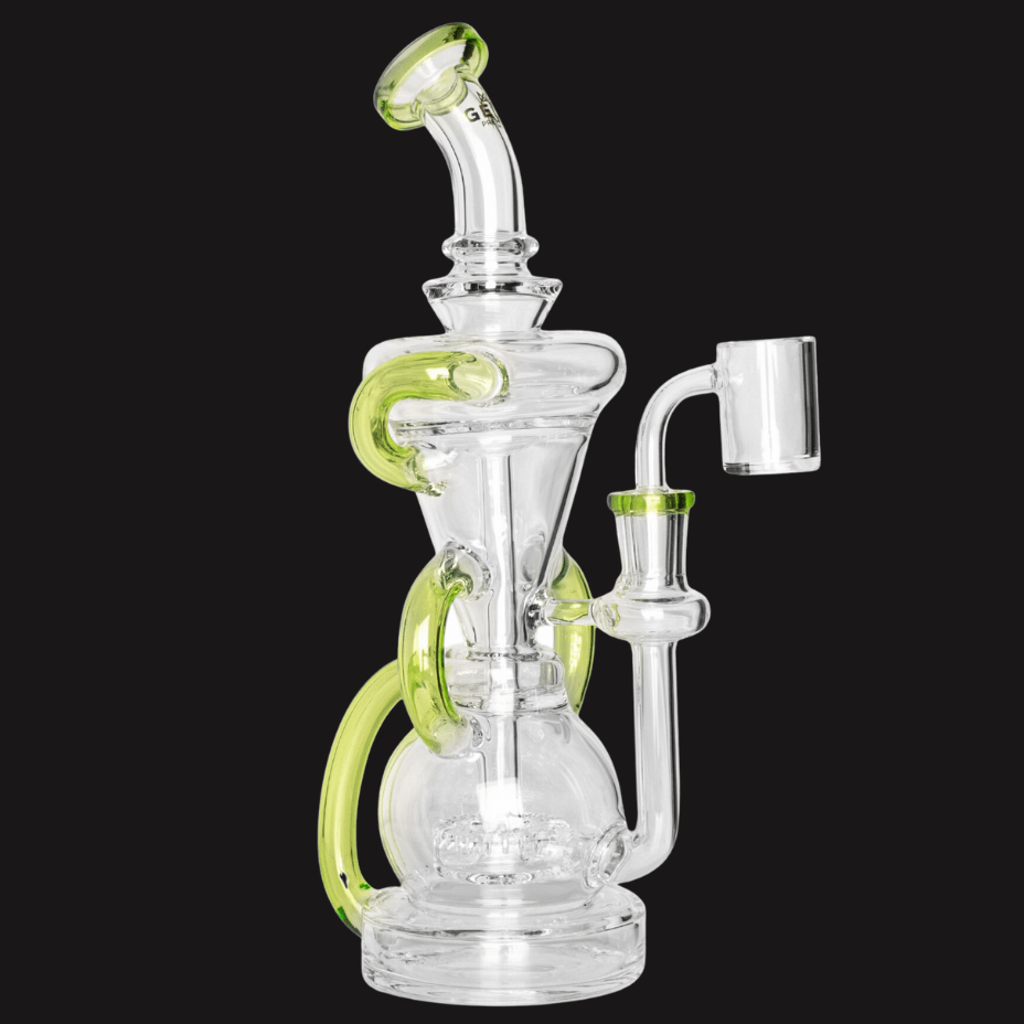 Gear Crystal Glide Triple Uptake Dual Chamber Recycler-10" 10" Airdrie Vape SuperStore and Bong Shop Alberta Canada
