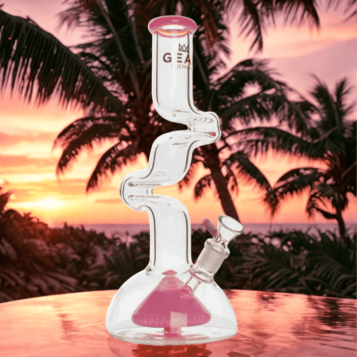 Gear Premium 2-Arm Zorro Beaker Bong 12" Pink Slyme Airdrie Vape SuperStore and Bong Shop Alberta Canada