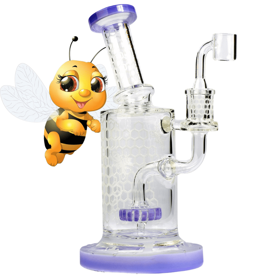 Gear Premium Swarm Concentrate Bubbler Rig 8.5" 8.5" / Purple Slyme Airdrie Vape SuperStore and Bong Shop Alberta Canada