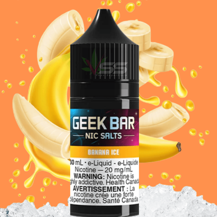 Geek Bar Nic Salt-Banana Ice Airdrie Vape SuperStore and Bong Shop Alberta Canada