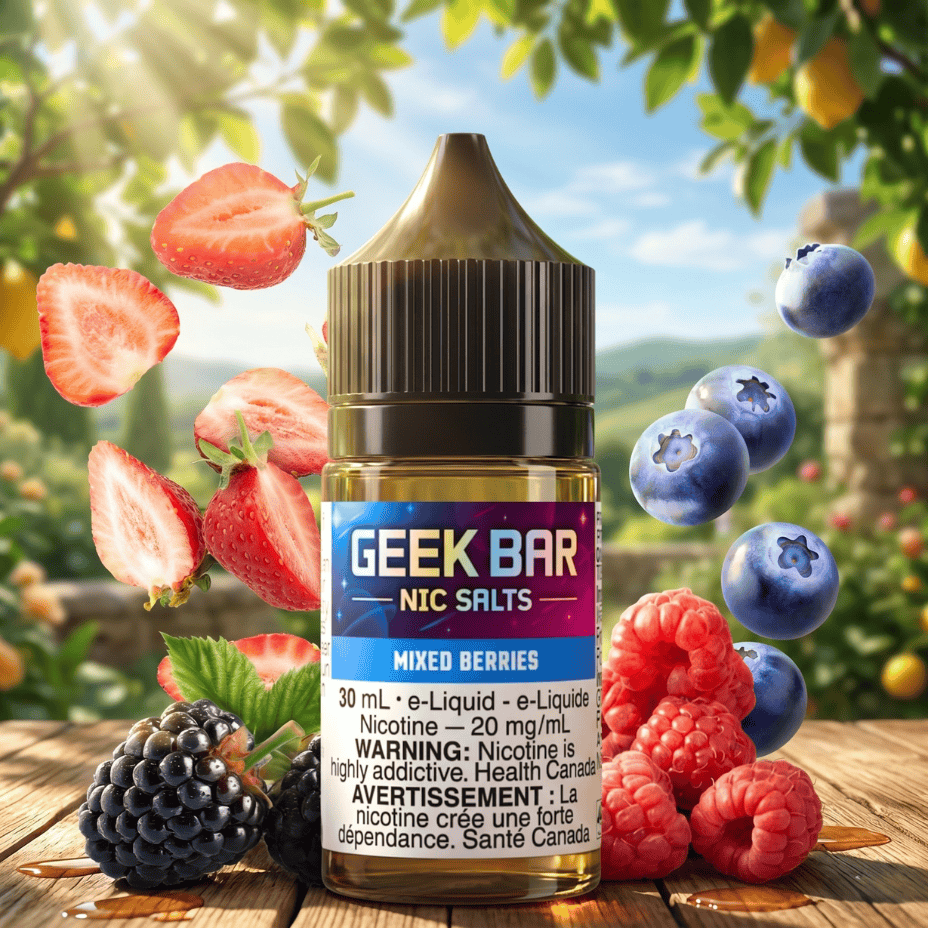 Geek Bar Nic Salt-Mixed Berries 30mL / 20mg Airdrie Vape SuperStore and Bong Shop Alberta Canada