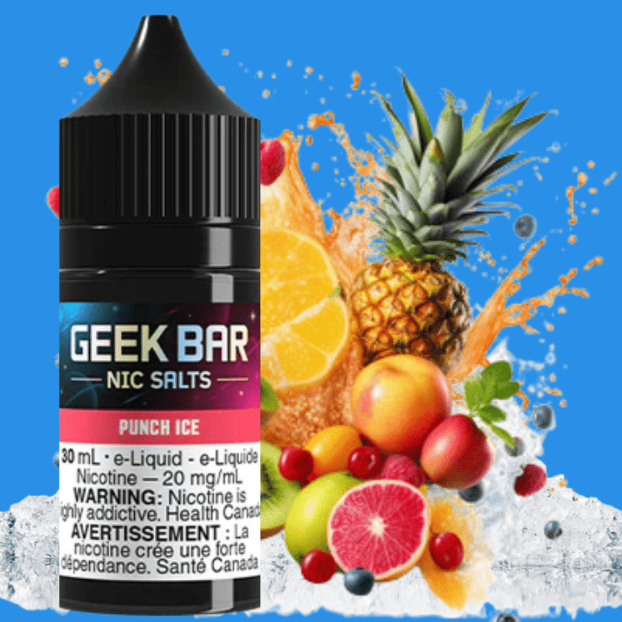 Geek Bar Nic Salt-Punch Ice Airdrie Vape SuperStore and Bong Shop Alberta Canada