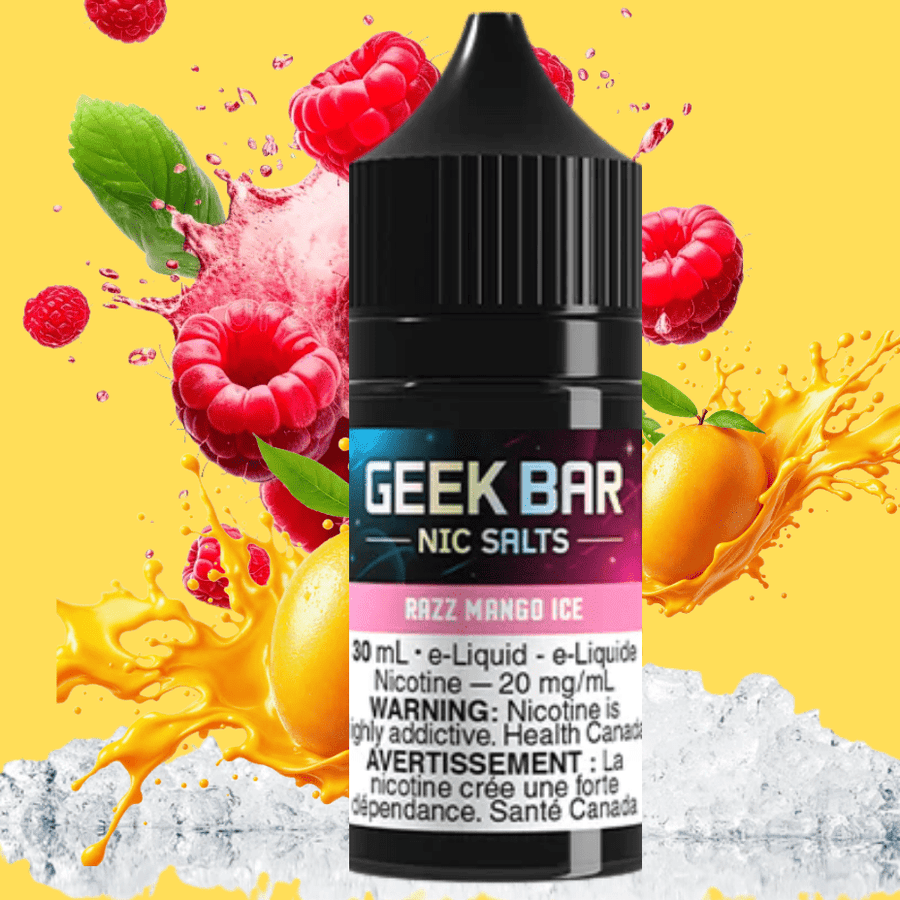Geek Bar Nic Salt-Razz Mango Ice Airdrie Vape SuperStore and Bong Shop Alberta Canada