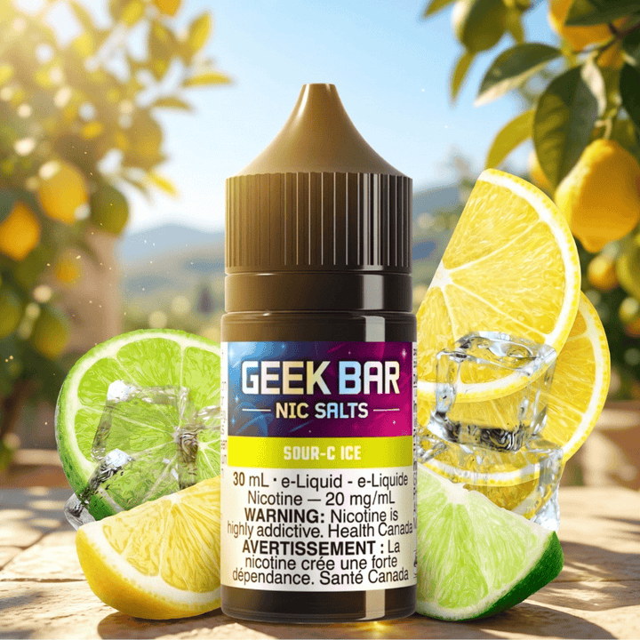 Geek Bar Nic Salt-Sour-C Ice 30mL / 20mg Airdrie Vape SuperStore and Bong Shop Alberta Canada