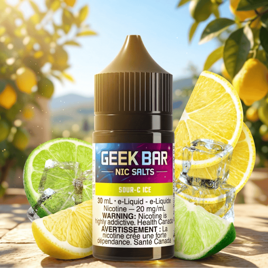 Geek Bar Nic Salt-Sour-C Ice 30mL / 20mg Airdrie Vape SuperStore and Bong Shop Alberta Canada