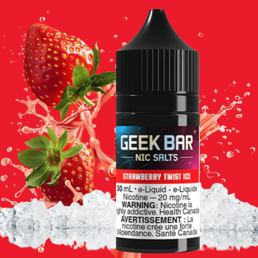 Geek Bar Nic Salt-Strawberry Twist Ice Airdrie Vape SuperStore and Bong Shop Alberta Canada