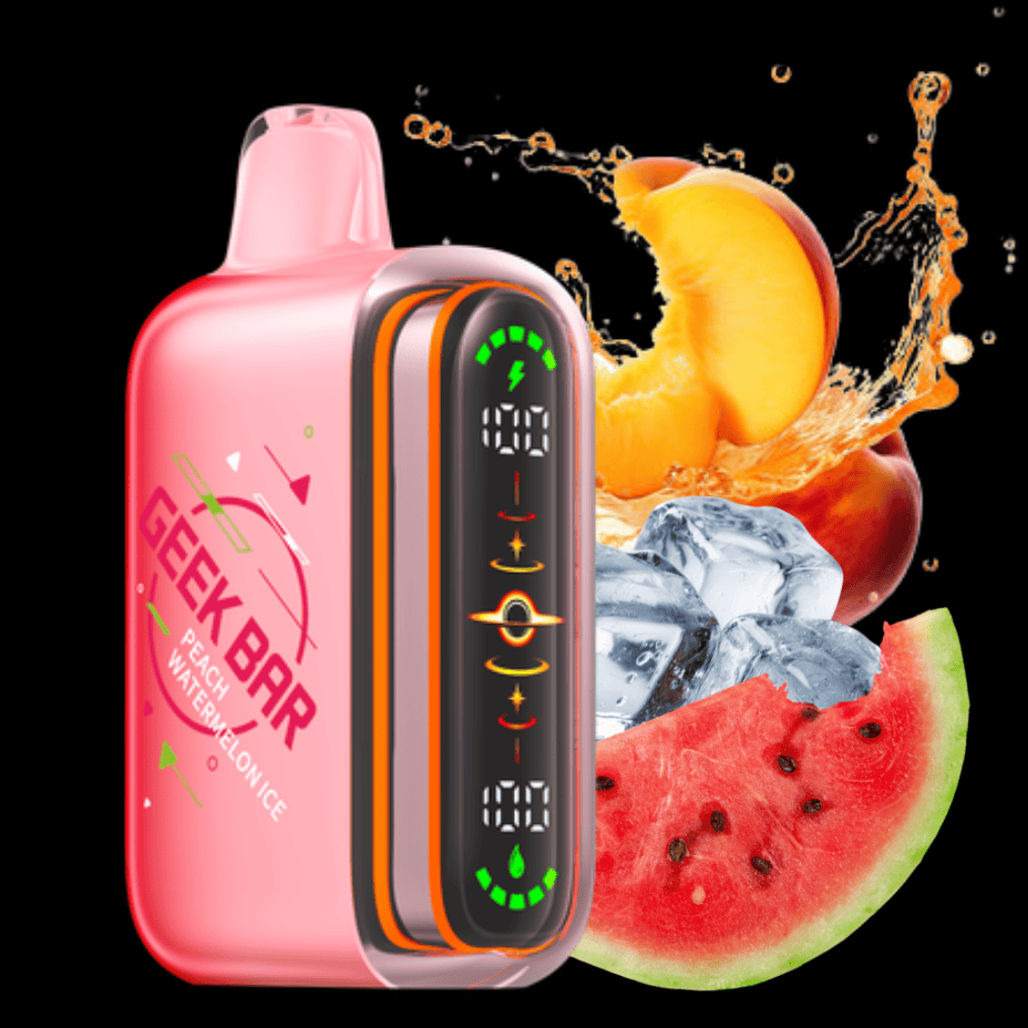 Geek Bar Pulse 2 80K Disposable Vape - Peach Watermelon Ice 80000 Puffs / 20mg Airdrie Vape SuperStore and Bong Shop Alberta Canada