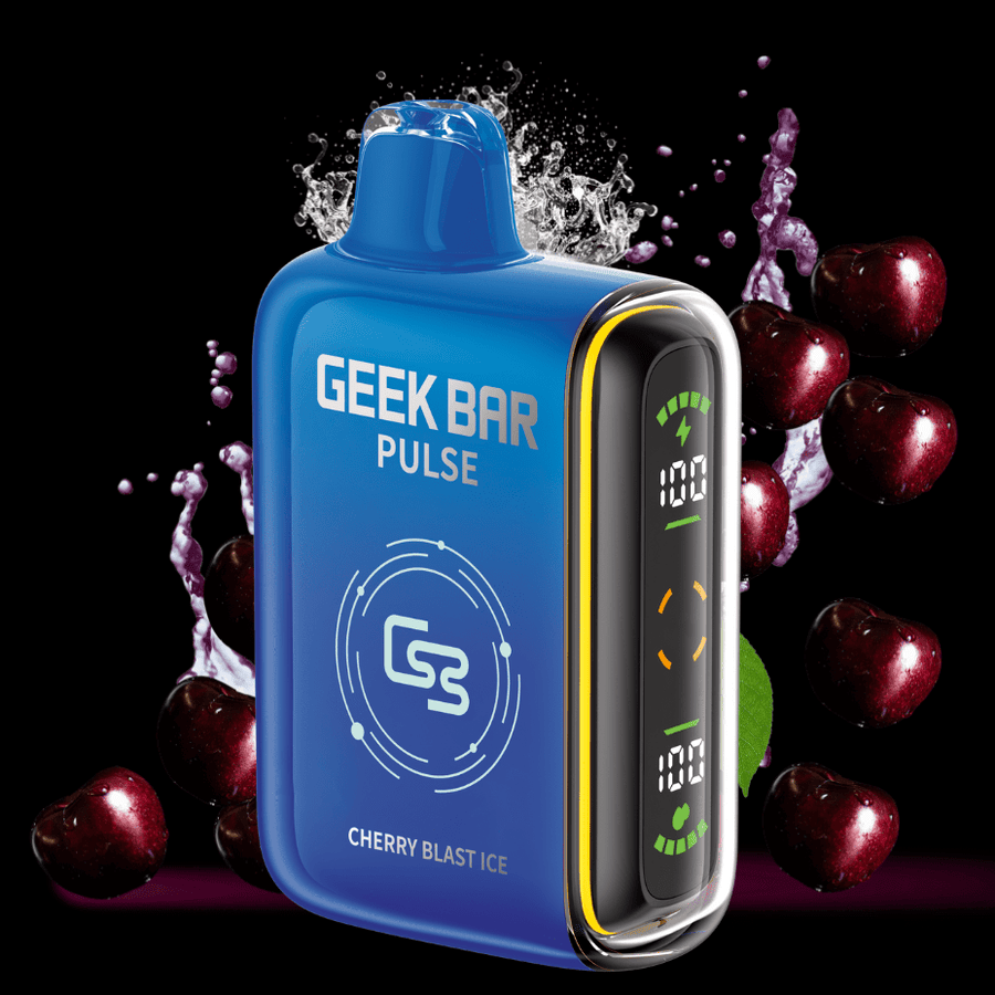 Geek Bar Pulse 9000 Disposable Vape - Cherry Blast Ice 9000 Puffs / 20mg Airdrie Vape SuperStore and Bong Shop Alberta Canada