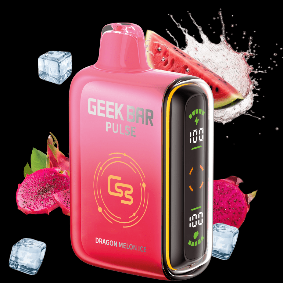 Geek Bar Pulse 9000 Disposable Vape - Dragon Melon Ice in Canada - Airdrie Vape SuperStore & Bong Shop Geek Bar Pulse 9000 Disposable Vape - Dragon Melon Ice in Canada - Airdrie Vape SuperStore & Bong Shop