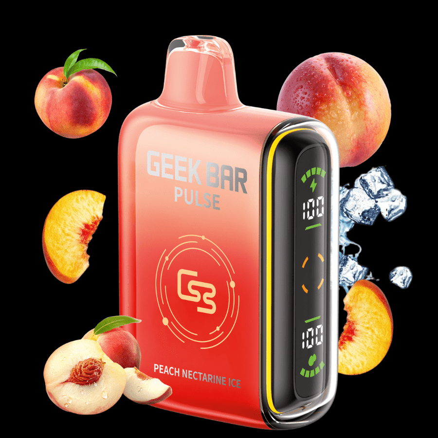 Geek Bar Pulse 9000 Disposable Vape - Peach Nectarine Ice 9000 Puffs / 20mg Airdrie Vape SuperStore and Bong Shop Alberta Canada
