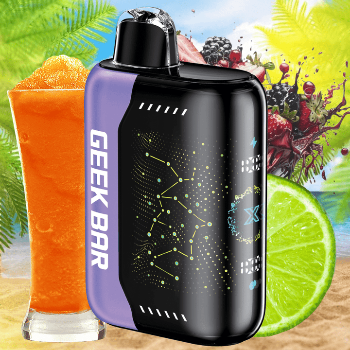 Geek Bar Pulse X 25K puff Disposable Vape - Lime Berry Orange Ice 25000 Puffs / 20mg Airdrie Vape SuperStore and Bong Shop Alberta Canada
